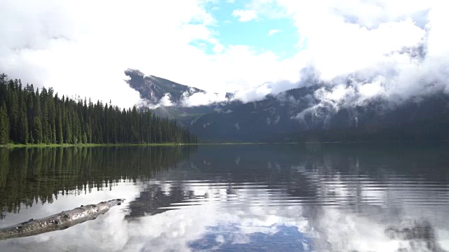 时间流逝的看法，反映在山湖视频素材