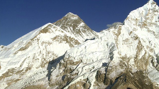 珠穆朗玛峰，Lhotse和Nuptse。视频素材