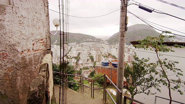 慢镜头拍摄从贫民区在里约热内卢de Janeiro，巴西视频素材