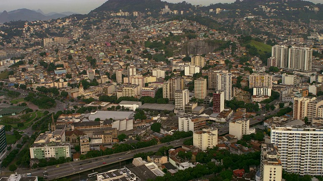 航空视频地图里约热内卢de Janeiro，巴西。视频素材