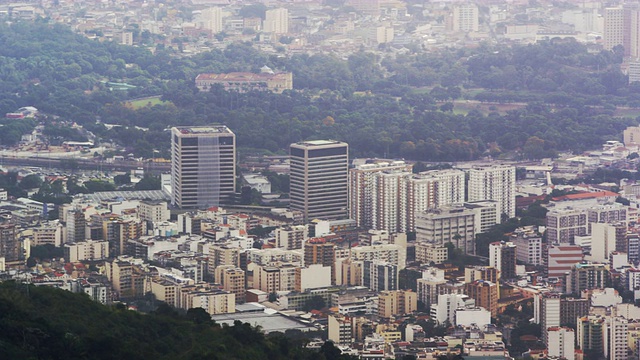 从空中俯瞰MaracanÌ£Stadium in里约热内卢de Janeiro。视频素材