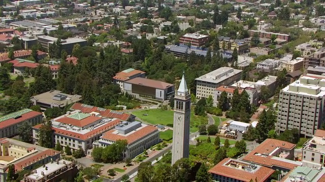 Sather Tower，加州大学，加州伯克利，美国视频素材