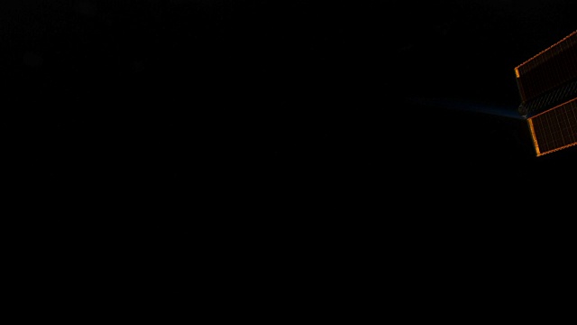 国际空间站的行星地球:从黑夜到白天再到黑夜视频素材画面4