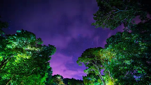 夜空间隔拍摄视频素材