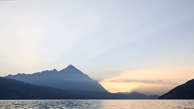 时间流逝的观点，山湖视频素材