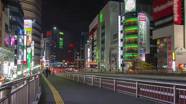 4K延时:日本东京新宿区。视频素材