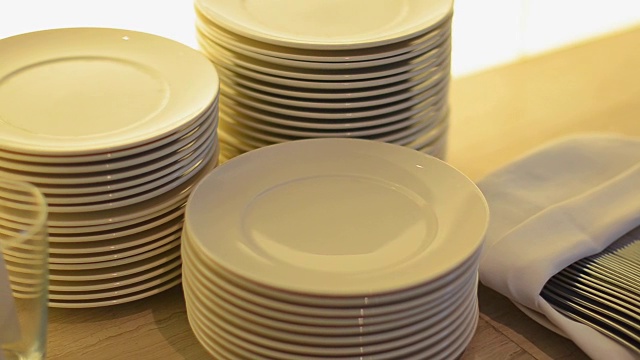 多莉:洗盘子和餐具视频素材画面4
