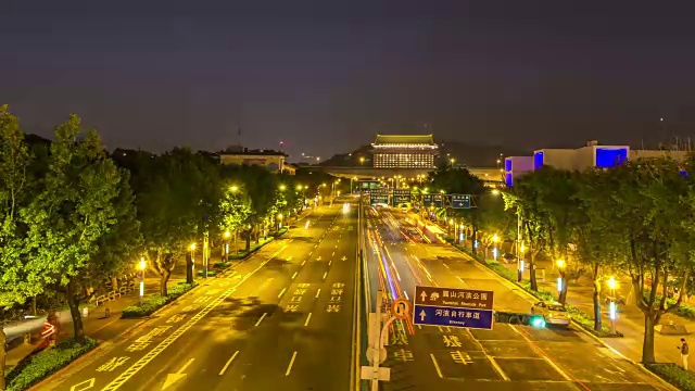 台湾中山北路夜景视频素材