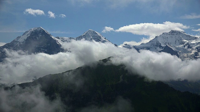 伯尔尼阿尔卑斯山，伯尔尼州，瑞士视频素材