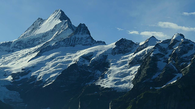 Schreckhorn, Grindelwald, Bernese Oberland，伯尔尼州，瑞士视频素材