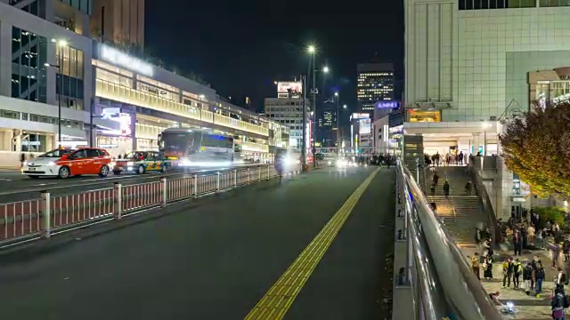 4K延时:日本东京新宿区。视频素材