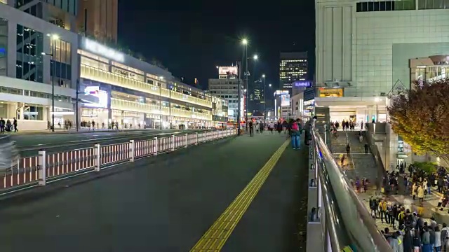 4K延时:日本东京新宿区。视频素材