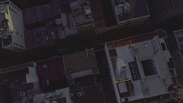 悉尼CBD日落鸟瞰图。澳大利亚悉尼视频素材画面1