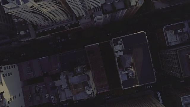 悉尼CBD日落鸟瞰图。澳大利亚悉尼视频素材画面3