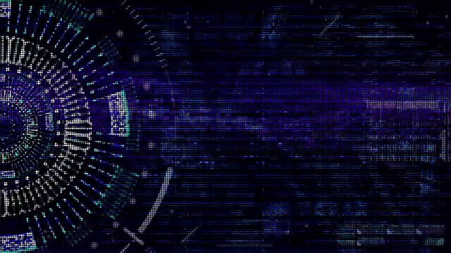 数字抽象波粒形式视频素材画面1