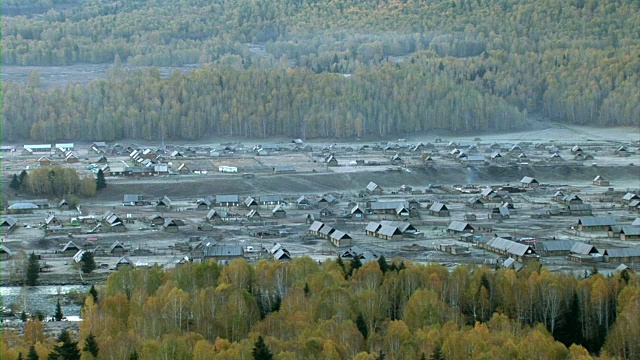 中国新疆白哈坝村视频素材