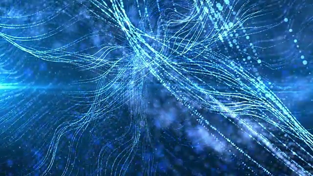 数字抽象波粒形式视频素材画面2