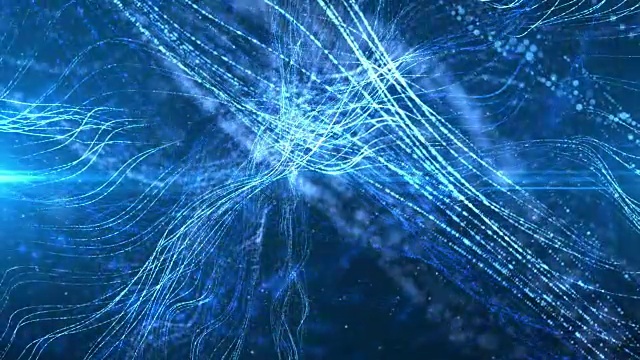 数字抽象波粒形式视频素材画面3