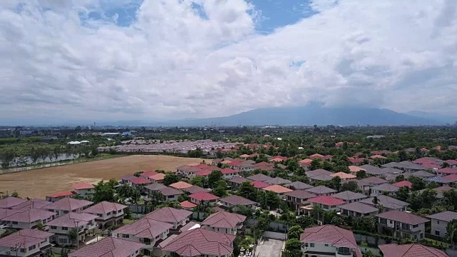 村庄鸟瞰图视频素材