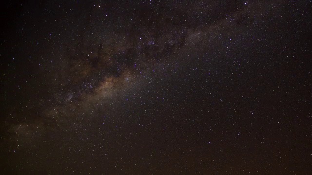 南非，时光流逝的星星和银河在夜空中的轨迹视频素材画面4
