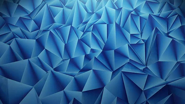 抽象的蓝色纹理背景与三角形形状视频素材画面2