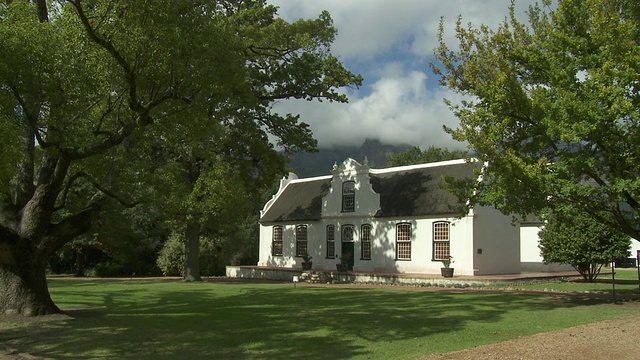 WS Le Rhone历史建筑，Boschendal Estate, Franschhoek, west Cape，南非视频素材