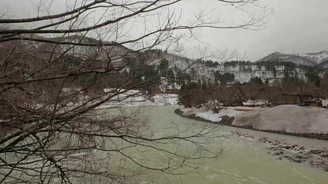 白川吾村，岐阜县，联合国教科文组织世界遗产视频素材