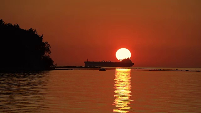 海上日落视频下载