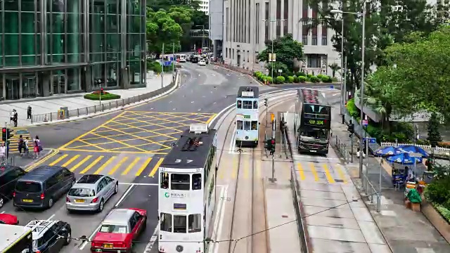 香港的交通。视频素材