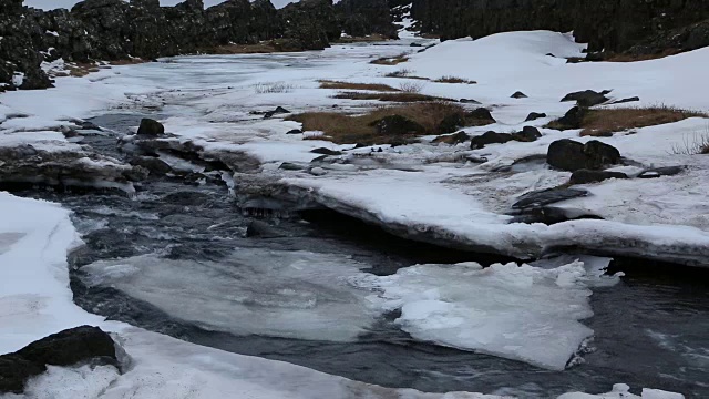 冬季河景视频素材