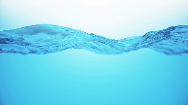 蓝色水面背景视频素材画面2