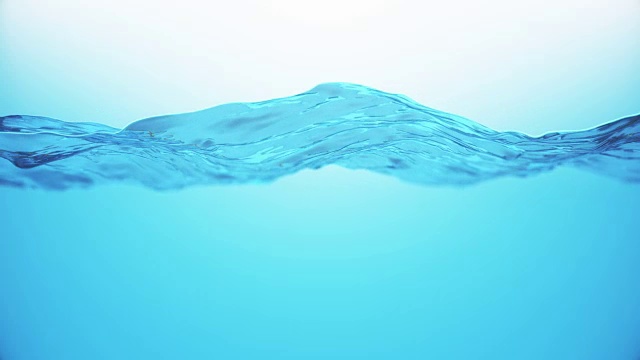 蓝色水面背景视频素材画面4