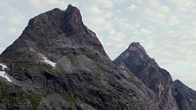 美丽的风景和山脉在挪威西海岸视频素材