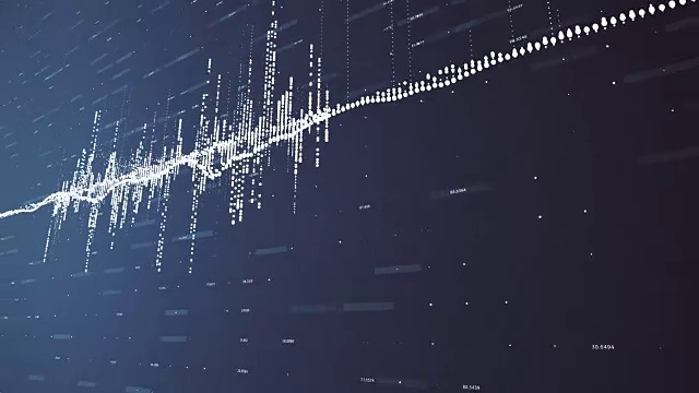 数字技术背景、物联网、大数据、加密货币视频素材