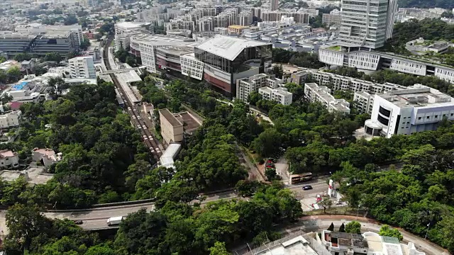 香港城市的城市扩张，九龙塘视频素材