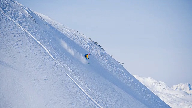 野外滑雪视频素材