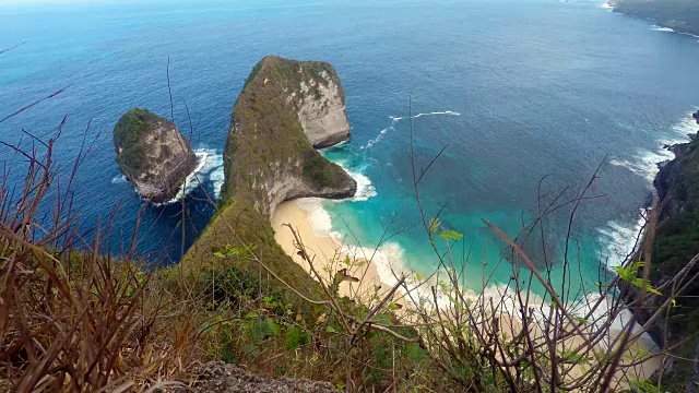 印尼巴厘岛Nusa Penida岛的梦幻海滩视频素材