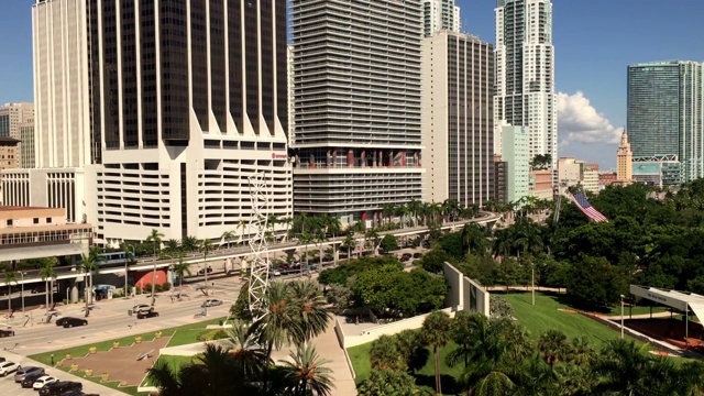 迈阿密市中心的Metromover(美国)。视频素材