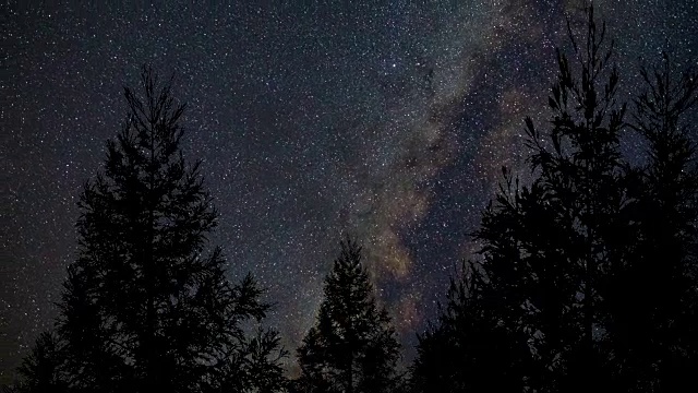 银河之夜视频素材