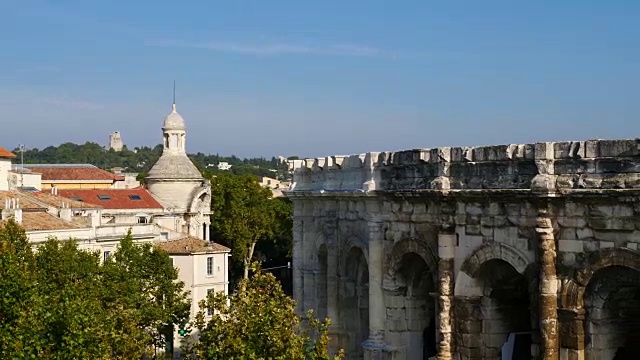 Jardins de la方丹,Nîmes, Gard Occitanie法国视频素材