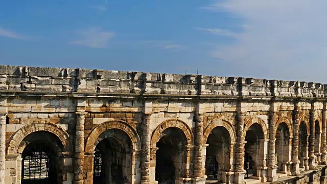 Jardins de la方丹,Nîmes, Gard Occitanie法国视频素材