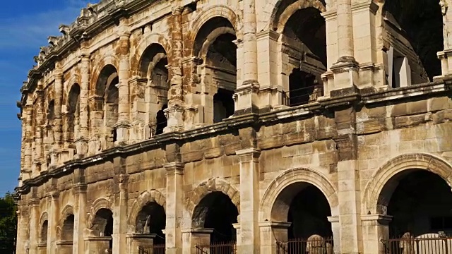 Jardins de la方丹,Nîmes, Gard Occitanie法国视频素材