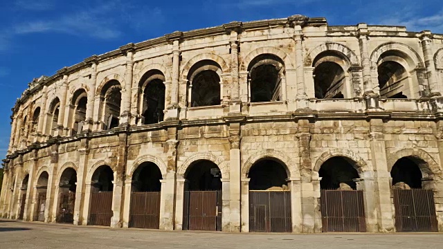 Jardins de la方丹,Nîmes, Gard Occitanie法国视频素材