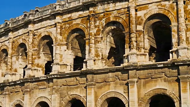 Jardins de la方丹,Nîmes, Gard Occitanie法国视频素材