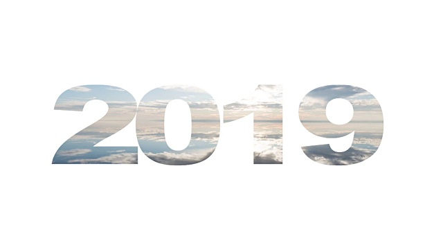 写于2019年，双重曝光视频素材画面1