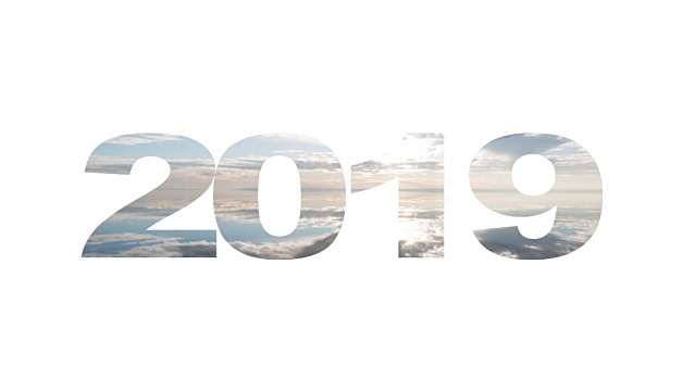 写于2019年，双重曝光视频素材画面2