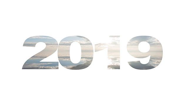 写于2019年，双重曝光视频素材画面3