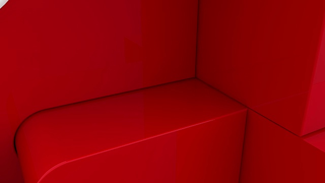 红色拼图与白色新年概念视频素材画面4