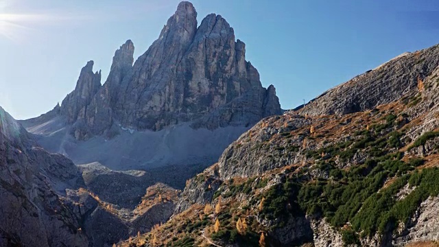 高空拍摄的高山视频素材