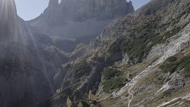 高空拍摄的高山视频素材